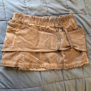 Darker Wavs FADER Cargo Mini Skirt